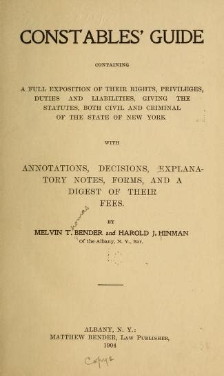 Constables Guide Containing A Full Exposition Of Their Rights