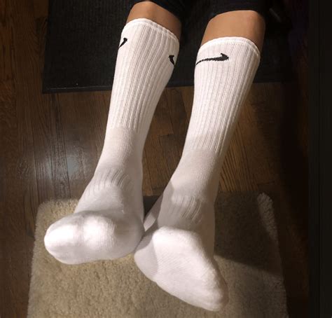 White Nike Crews Jason Buy Mens Used Socks