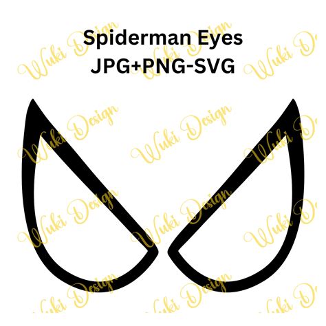 Spidey Eyes Svg Spiderman Eyes PNG SVG JPG Spiderman - Etsy Norway