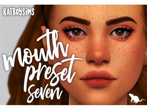 Ratboysims Mouth Preset Seven The Sims 4 Download