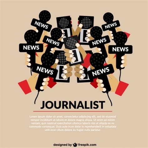 Journalism Concept Template Free Vector