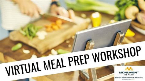 Virtual Meal Prep Workshop With Mhspi Powered By Exos January 9 2021