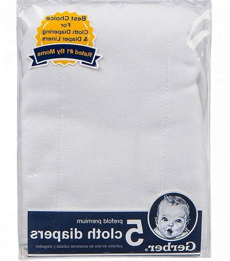 5 Premium Prefolded Cloth Diapers Cotton 6 Ply
