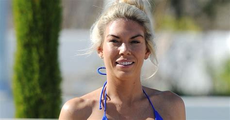 Frankie Essex Shows Off Her Size 8 Shape In Bright Blue Bikini After Three Stone Weight Loss
