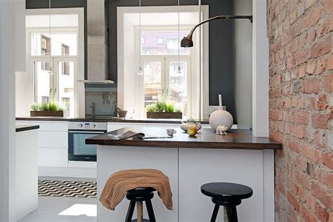 Custom Built Small Loft Apartment In Stockholm Kitchen Interior