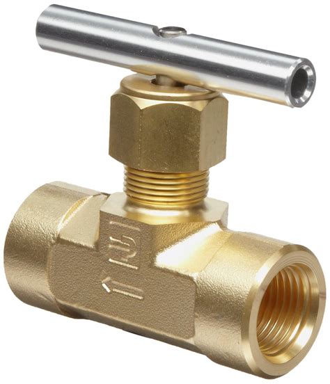 Everyday Low Prices Parker V Series Brass Needle Valve Inline T Bar