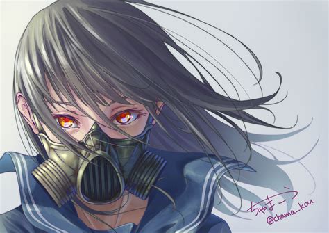 Anime Original Girl With Mask Hd Anime 4k Wallpapers Images Backgrounds Photos And Pictures