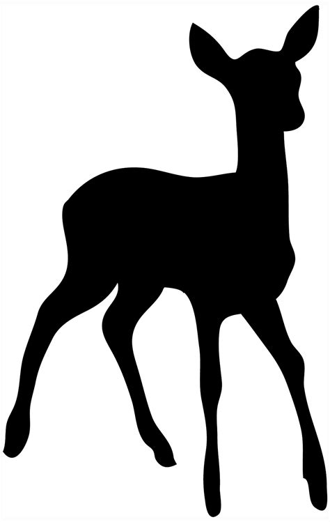 Free Doe Silhouette Clipart Clipground