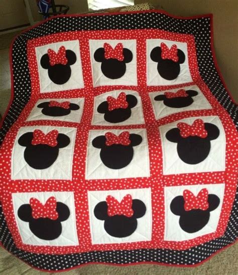Quilting Patterns And Tutorials Minnie Mouse Quilt Free Pattern