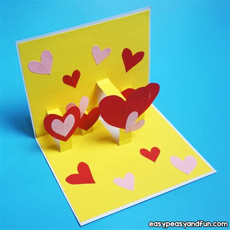 Heart Valentines Day Pop Up Card Easy Peasy And Fun
