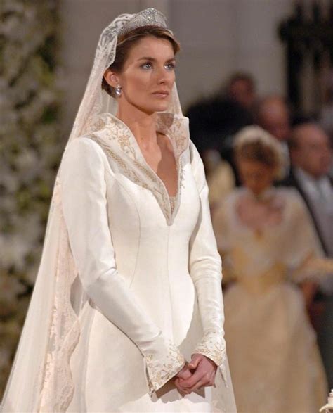 Letizia High Collar Wedding Dress Queen Wedding Dress Royal Wedding