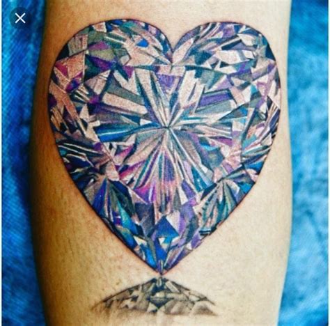 Pin By Caitlyn Nabity On Tattoos Diamond Heart Tattoo Heart Tattoo