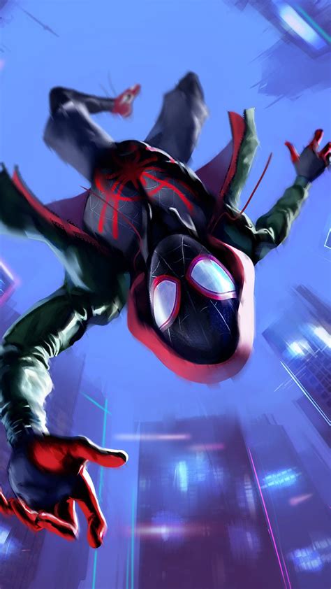 Miles Morales In Spider Man Into The Spider Verse Wallpapers Spider Man Into The Spider Verse