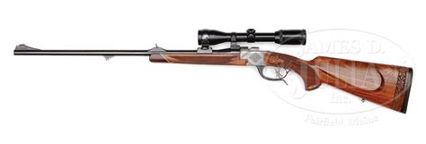 Albrecht Kind Single Shot Drop Lock Stalking Rifle With Zeiss Scope