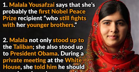 She is known mainly for human rig. 42 Educated Facts About Malala Yousafzai