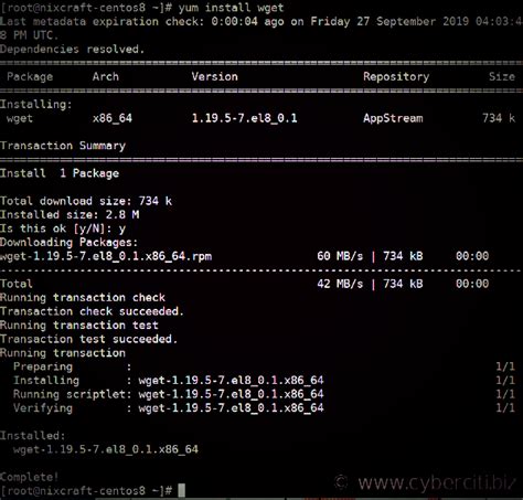 How To Install Wget On CentOS Using The Yum Dnf Command NixCraft