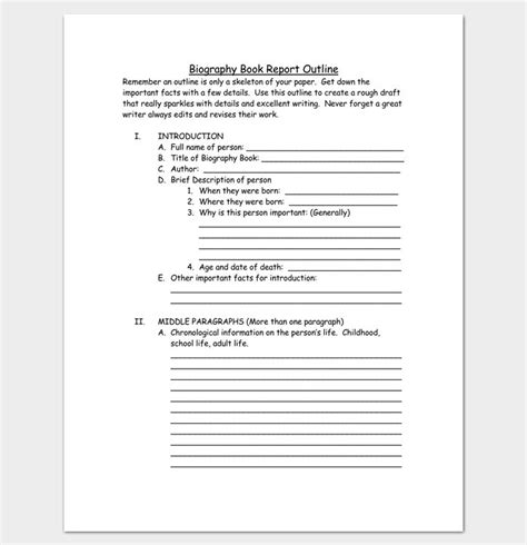 Book Outline Template 17 Samples Examples And Formats Dotxes Book Outline Biography