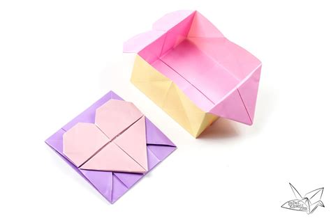 Origami Opening Heart Box Envelope Tutorial Francis Ow