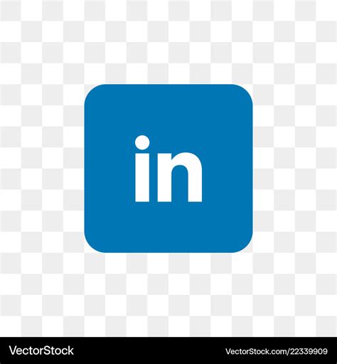 Linkedin Social Media Icon Design Template Vector Image
