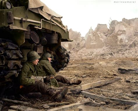 These Gorgeous Colorized Photos Of The Front Lines Of Ww2 Bring The Hot Sex Picture