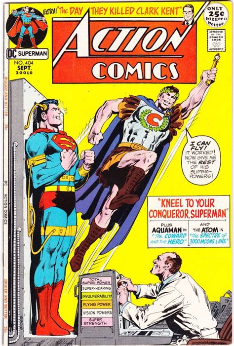 Action Comics 404 Aquaman The Atom Superman Vintage Comic Book