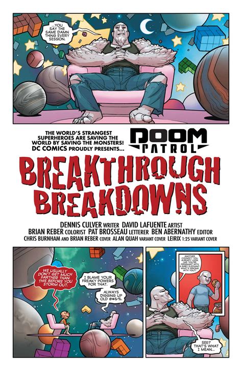 Unstoppable Doom Patrol 4 Look Into Your Heartyou Will Find Comic Watch