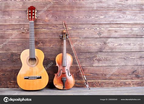 Vintage Musical Instruments And Copy Space Stock Photo By ©denisfilm