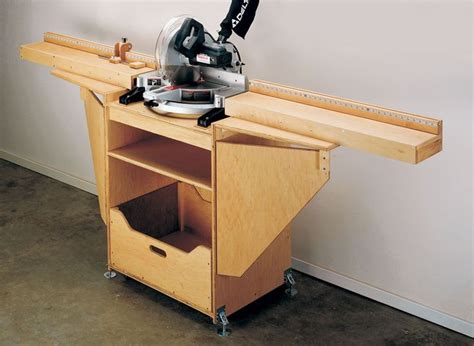Miter Saw Station Woodworking Project Woodsmith Plans With Images