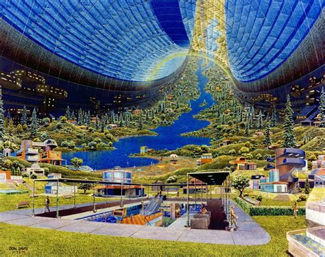 1970s Space Colony Art Fantastic Nasa Designs For Massive Orbital