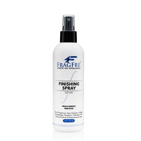 Fragfre Hair Finishing Spray Soft Hold 8 Oz Vegan Hair Spray For