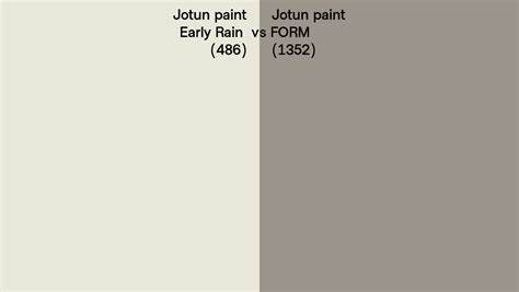 Jotun Paint Early Rain Vs FORM Side By Side Comparison