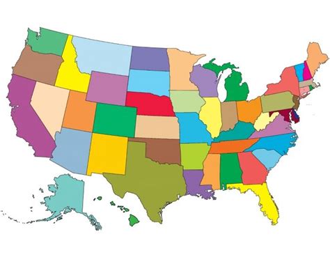 United States Map Game The 50 States Of The United States Labeling