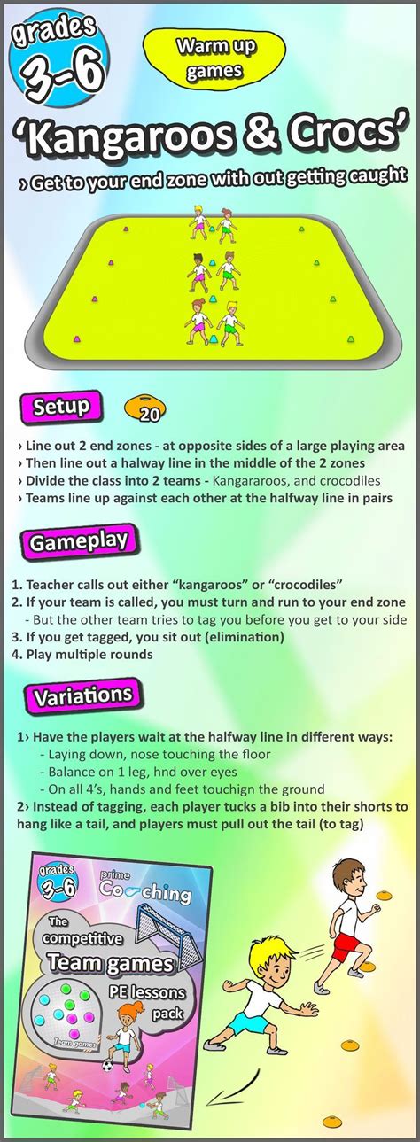8 Great Pe Warm Up Games Gym Games For Kids Elementary Pe Group