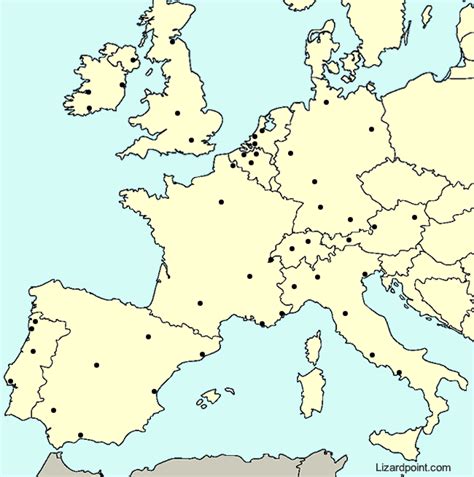 Test Your Geography Knowledge Western Europe Major Cities Lizard