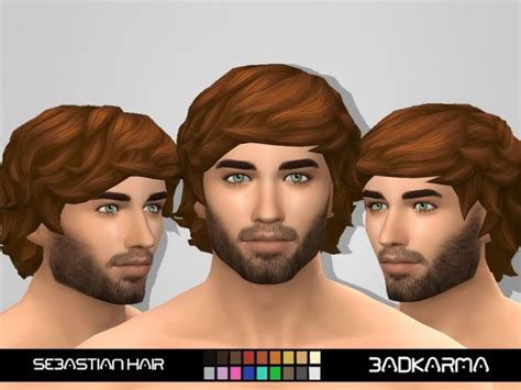 The Sims Resource Sebastian Hair Retextured By Badkarma Sims 4 Hairs