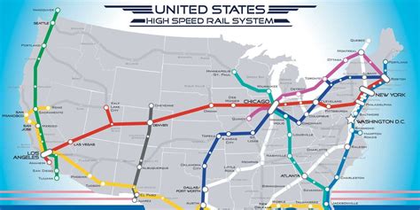 Map Of American High Speed Rail Network Business Insider