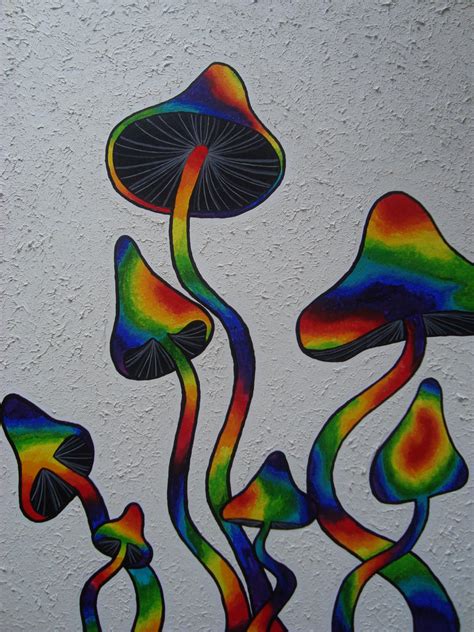 Rainbow Mushrooms By Faeriegem On Deviantart