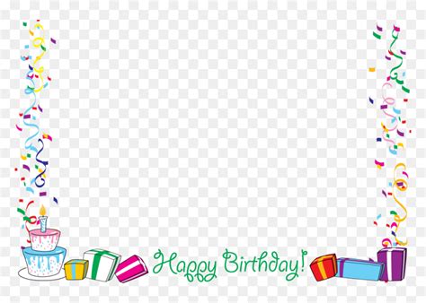 Happy Birthday Border Birthday Card Borders Clip Art Happy Birthday