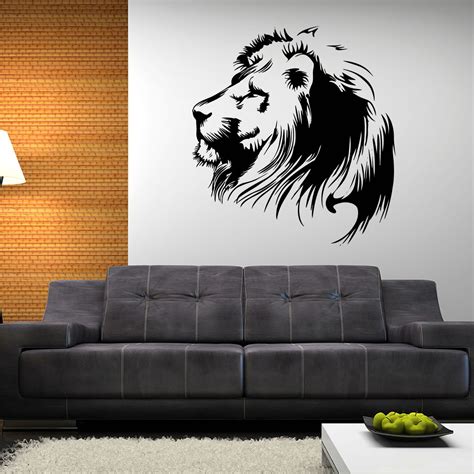 Lion Head Animal Wall Sticker World Of Wall Stickers Contemporary