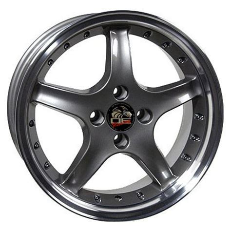 17 Fits Ford Mustang 4 Lug Cobra R Wheel Anthracite 17x8 Mustang