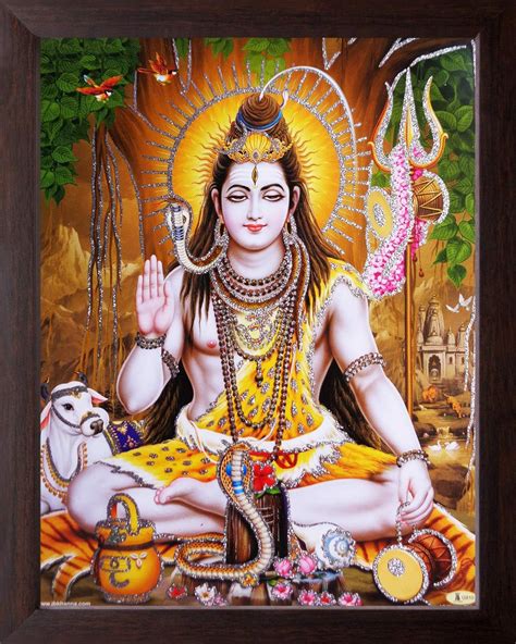 Art N Store Lord Shiva In Meditation Religious And Wall Decor Painting