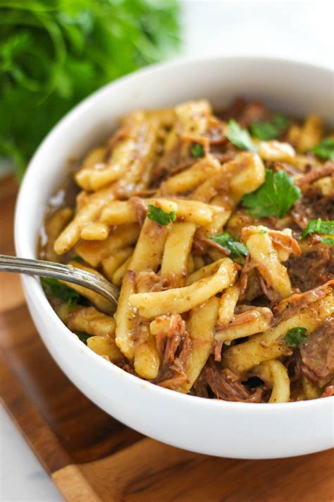 Easy Slow Cooker Beef And Noodles