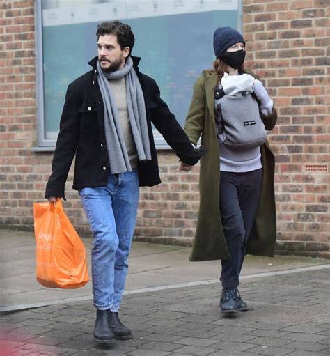 Rose Leslie With Kit Harington With Their Newborn Baby In London