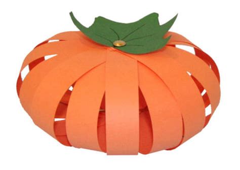 Paper Strip Pumpkin Craft