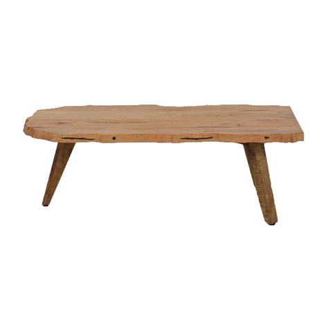 Each of the items in this collection includes a live wood edge and metal legs.constructed of natural acacia wood, the knots and cracks add to the wood's character.a clear natural finish enhances the beautiful features of each piece of wood. 76% OFF - West Elm West Elm Live Wood Edge Coffee Table ...