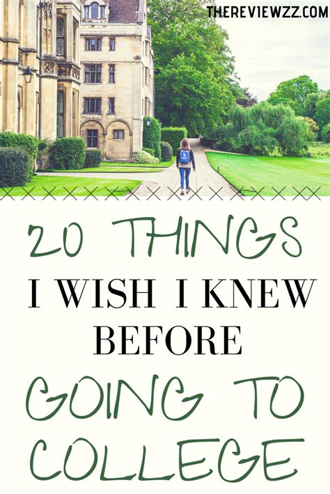 20 Things I Wish I Knew Before Going To College Freshman Tips