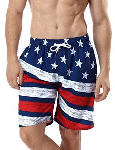 Mens Usa American Flag Swim Trunks American Flag Swimsuit