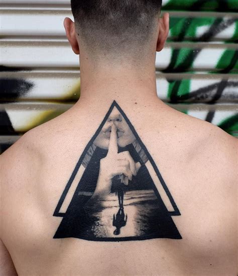 Triangle Tattoo 63 Back Tattoos For Guys Tattoo Designs And Meanings