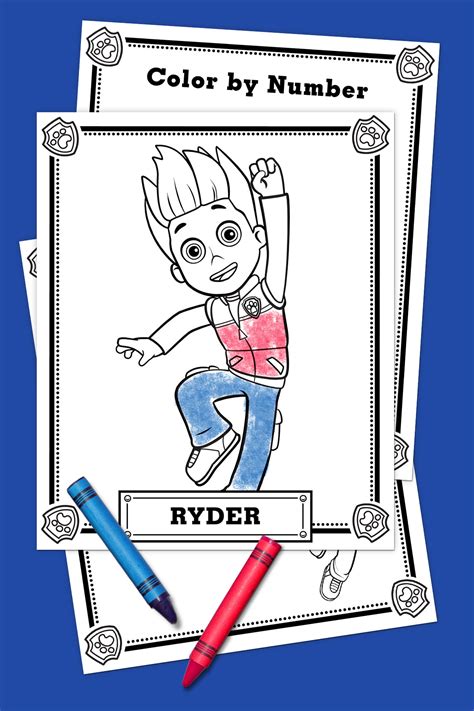 Paw Patrol Ryder Coloring Pack Nickelodeon Parents
