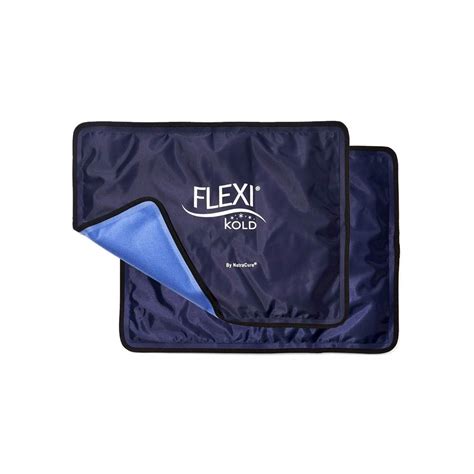 Flexikold Gel Ice Pack W Straps Standard Large Two Reusable Cold Therapy Compresses For